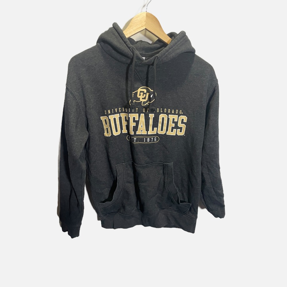 University of‎ Colorado Buffaloes Hoodie Rivalry Threads Charcoal Gray Mens S